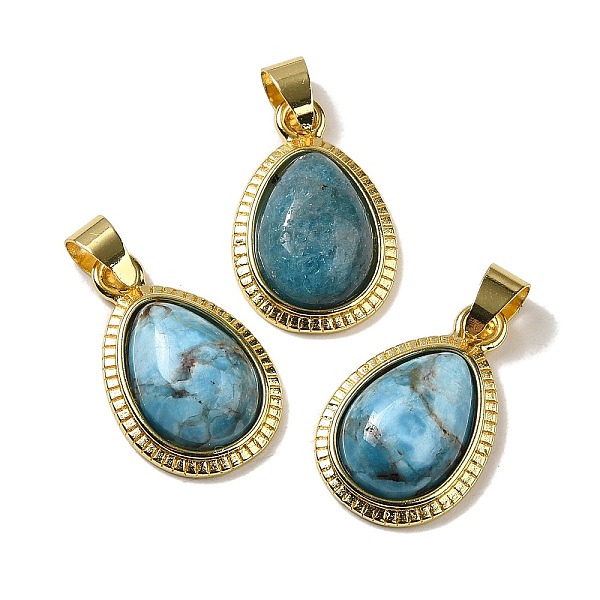 PandaHall Natural Apatite Pendants, Teardrop Charms with Rack Plating Golden Tone Brass Findings, Cadmium Free & Lead Free, 23x14.5x5.8mm...
PandaHall Natural Apatite Pendants, Teardrop Charms with Rack Plating Golden Tone Brass Findings, Cadmium Free & Lead Free, 23x14.5x5.8mm...