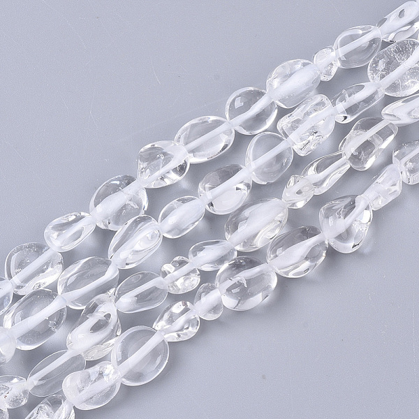 PandaHall Natural Quartz Crystal Beads Strands, Rock Crystal, Nuggets, Tumbled Stone, 5~11x5~8x3~6mm, Hole: 0.8mm, about: 52~56pcs/Strand...
PandaHall Natural Quartz Crystal Beads Strands, Rock Crystal, Nuggets, Tumbled Stone, 5~11x5~8x3~6mm, Hole: 0.8mm, about: 52~56pcs/Strand...