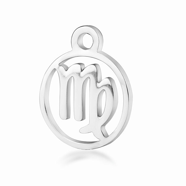 PandaHall 201 Stainless Steel Charms, Flat Round with Constellation, Stainless Steel Color, Virgo, 13.4x10.8x1mm, Hole: 1.5mm 201 Stainless...
PandaHall 201 Stainless Steel Charms, Flat Round with Constellation, Stainless Steel Color, Virgo, 13.4x10.8x1mm, Hole: 1.5mm 201 Stainless...