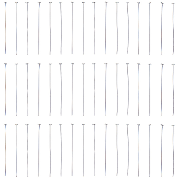 PandaHall SUNNYCLUE 40Pcs 925 Sterling Silver Flat Head Pins, Silver, 35x0.5mm, Head: 2mm Sterling Silver
PandaHall SUNNYCLUE 40Pcs 925 Sterling Silver Flat Head Pins, Silver, 35x0.5mm, Head: 2mm Sterling Silver