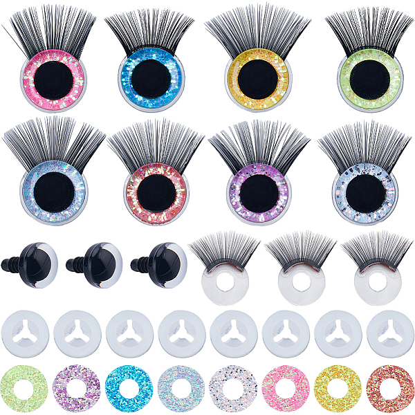 PandaHall GORGECRAFT 1 Box 16Pcs 8 Colors Safety Eyes Plastic Glitter Animal Doll 3D Eyes with Eyelashes and Washers Dolls Making Supplies..., Multicolor
PandaHall GORGECRAFT 1 Box 16Pcs 8 Colors Safety Eyes Plastic Glitter Animal Doll 3D Eyes with Eyelashes and Washers Dolls Making Supplies..., Multicolor