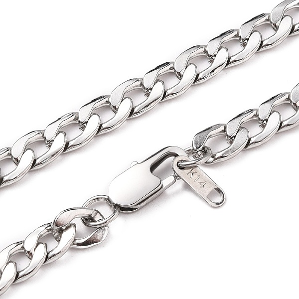 PandaHall Men's 304 Stainless Steel Cuban Link Chain Necklaces, Chunky Chain Necklaces, with Lobster Claw Clasps, Stainless Steel Color...
PandaHall Men's 304 Stainless Steel Cuban Link Chain Necklaces, Chunky Chain Necklaces, with Lobster Claw Clasps, Stainless Steel Color...