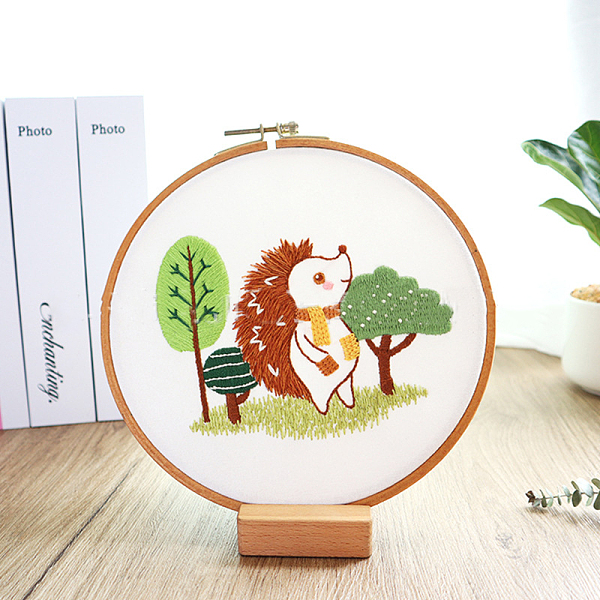 PandaHall DIY Display Decoration Embroidery Kit, including Embroidery Needles & Thread & Fabric, Hedgehog Pattern, 120x131mm Cloth Hedgehog..., Brown
PandaHall DIY Display Decoration Embroidery Kit, including Embroidery Needles & Thread & Fabric, Hedgehog Pattern, 120x131mm Cloth Hedgehog..., Brown