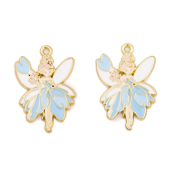 PandaHall Rack Plating Alloy Enamel Pendants, Golden, Angel Charm, Light Sky Blue, 30.5x21x1.5mm, Hole: 1.8mm Alloy+Enamel Angel & Fairy
PandaHall Rack Plating Alloy Enamel Pendants, Golden, Angel Charm, Light Sky Blue, 30.5x21x1.5mm, Hole: 1.8mm Alloy+Enamel Angel & Fairy