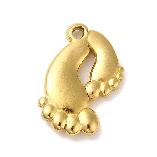 PandaHall Ion Plating(IP) 304 Stainless Steel Pendants, Footprint Charm, Real 18K Gold Plated, 21x16x3mm, Hole: 1.8mm 304 Stainless Steel...
PandaHall Ion Plating(IP) 304 Stainless Steel Pendants, Footprint Charm, Real 18K Gold Plated, 21x16x3mm, Hole: 1.8mm 304 Stainless Steel...