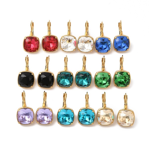 PandaHall Glass Rectangle Leverback Earrings, Real 14K Gold Plated 304 Stainless Steel Jewelry, Mixed Color, 24x13.5x14mm, Pin: 0.8mm Glass..., Multicolor
PandaHall Glass Rectangle Leverback Earrings, Real 14K Gold Plated 304 Stainless Steel Jewelry, Mixed Color, 24x13.5x14mm, Pin: 0.8mm Glass..., Multicolor