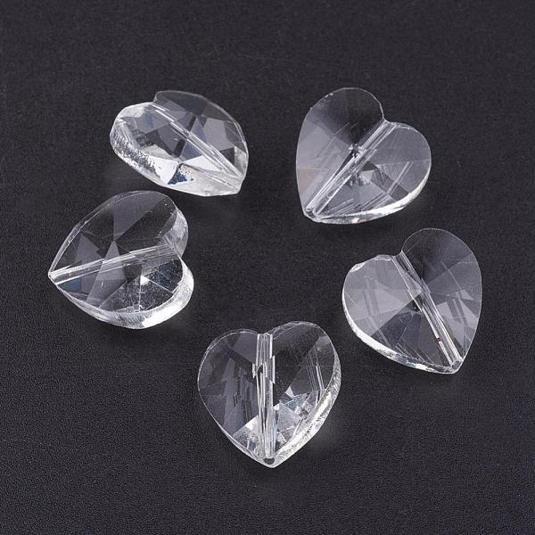 PandaHall Transparent Glass Beads, Faceted, Heart, Clear, 14x14x8~9mm, Hole: 1~1.2mm Glass Heart Clear
PandaHall Transparent Glass Beads, Faceted, Heart, Clear, 14x14x8~9mm, Hole: 1~1.2mm Glass Heart Clear