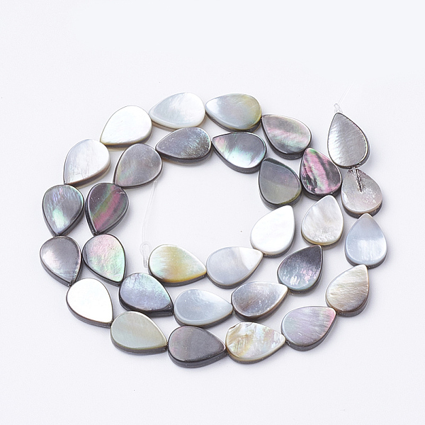 PandaHall Natural Black Lip Shell Beads Strands, teardrop, 13x9~9.5x3~4mm, Hole: 0.8mm, about 31pcs/strand, 15.7 inch Black Lip Shell...
PandaHall Natural Black Lip Shell Beads Strands, teardrop, 13x9~9.5x3~4mm, Hole: 0.8mm, about 31pcs/strand, 15.7 inch Black Lip Shell...
