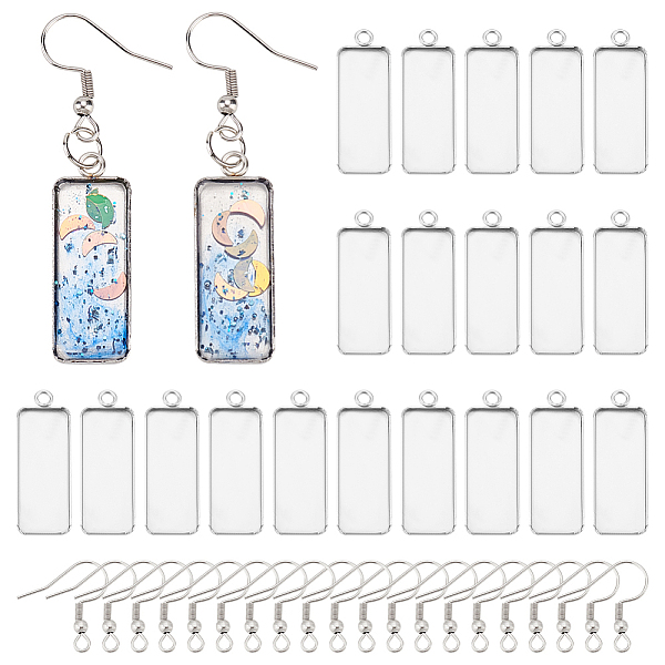 PandaHall UNICRAFTALE 30 Sets Earring Hooks with Pendant Trays Stainless Steel Bezels and Earring Hooks 10x25mm Rectangle Pendant Trays...
PandaHall UNICRAFTALE 30 Sets Earring Hooks with Pendant Trays Stainless Steel Bezels and Earring Hooks 10x25mm Rectangle Pendant Trays...