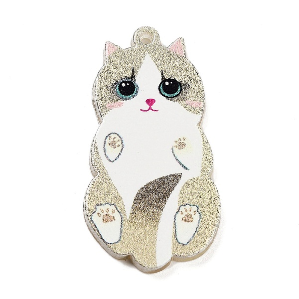 PandaHall Acrylic Pendants, Cat Theme, Pale Goldenrod, 38x20x2.2mm, Hole: 1.8mm Acrylic Cat Shape
PandaHall Acrylic Pendants, Cat Theme, Pale Goldenrod, 38x20x2.2mm, Hole: 1.8mm Acrylic Cat Shape