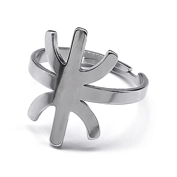 PandaHall 304 Stainless Steel Adjustable Finger Rings, Africa Berbers Symbol Rings, Amazigh Letter, Stainless Steel Color, Inner Diameter...
PandaHall 304 Stainless Steel Adjustable Finger Rings, Africa Berbers Symbol Rings, Amazigh Letter, Stainless Steel Color, Inner Diameter...