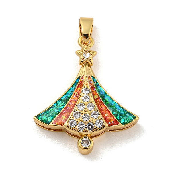 PandaHall Christmas Brass Micro Pave Cubic Zirconia Pendant, with Synthetic Opal, Christmas Tree, FireBrick, 29x24.5x5.5mm, Hole: 5x3mm..., Red
PandaHall Christmas Brass Micro Pave Cubic Zirconia Pendant, with Synthetic Opal, Christmas Tree, FireBrick, 29x24.5x5.5mm, Hole: 5x3mm..., Red