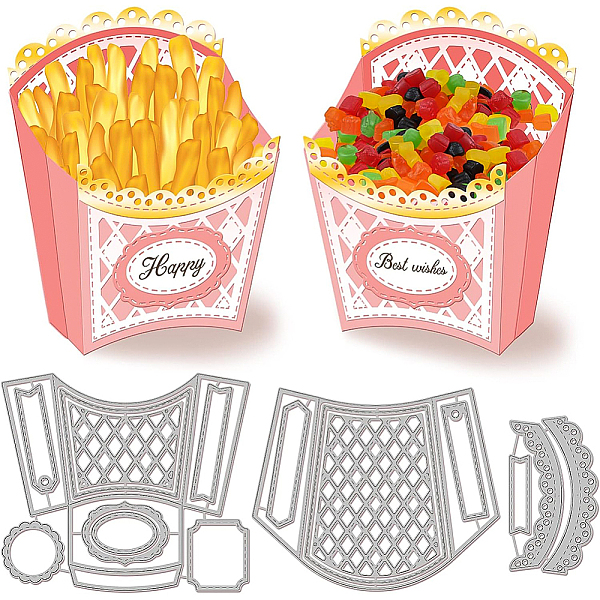 PandaHall BENECREAT 3Pcs 3D French Fry Box Pattern Carbon Steel Cutting Dies Stencils, 3 Styles Metal Cutting Dies Stencils for DIY...
PandaHall BENECREAT 3Pcs 3D French Fry Box Pattern Carbon Steel Cutting Dies Stencils, 3 Styles Metal Cutting Dies Stencils for DIY...