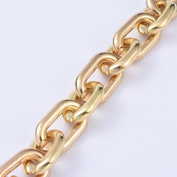PandaHall Handmade CCB Plastic Figaro Chains, Oval, for Jewelry Making, Golden, Link: 28x17x5mm, 24x18.5x5mm, 39.37 inch(1m)/strand Plastic
PandaHall Handmade CCB Plastic Figaro Chains, Oval, for Jewelry Making, Golden, Link: 28x17x5mm, 24x18.5x5mm, 39.37 inch(1m)/strand Plastic