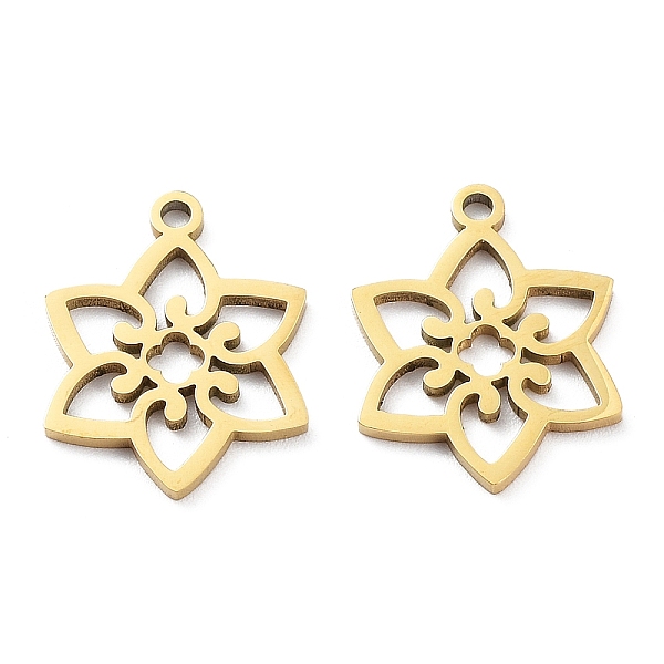 PandaHall Ion Plating(IP) 316L Surgical Stainless Steel Pendants, Plum Blossom Charm, Real 18K Gold Plated, 17x13x1mm, Hole: 1.2mm 316L...
PandaHall Ion Plating(IP) 316L Surgical Stainless Steel Pendants, Plum Blossom Charm, Real 18K Gold Plated, 17x13x1mm, Hole: 1.2mm 316L...