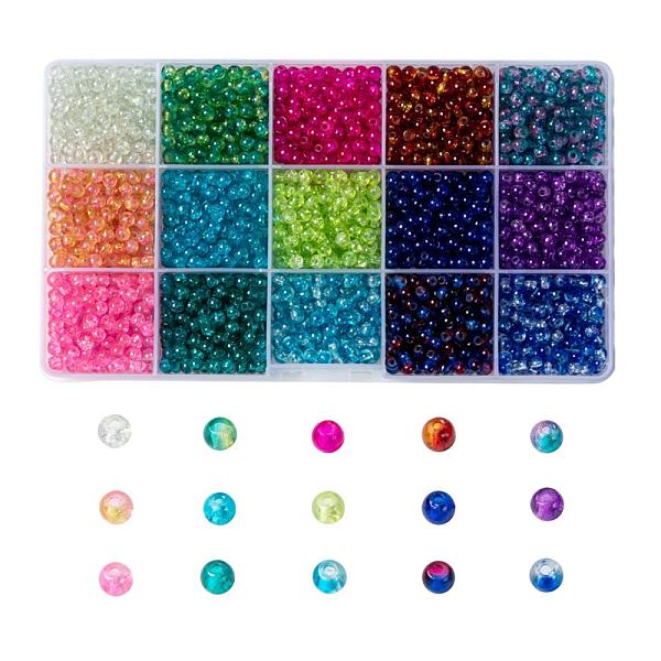 PandaHall Baking Painted Crackle Glass Beads, Round, with Rectangle Plastic Bead Storage Containers, Mixed Color, 4mm, Hole: 1.1~1.3mm..., Multicolor
PandaHall Baking Painted Crackle Glass Beads, Round, with Rectangle Plastic Bead Storage Containers, Mixed Color, 4mm, Hole: 1.1~1.3mm..., Multicolor