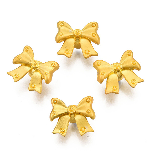 PandaHall Alloy Shank Buttons, 1-Hole, Cadmium Free & Lead Free, Bowknot, Matte Gold Color, 13.5x16x9mm, Hole: 4mm Alloy Bowknot
PandaHall Alloy Shank Buttons, 1-Hole, Cadmium Free & Lead Free, Bowknot, Matte Gold Color, 13.5x16x9mm, Hole: 4mm Alloy Bowknot