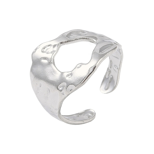 PandaHall 304 Stainless Steel Textured Open Cuff Rings, Irregular Geometry Wide Band Ring for Women, Stainless Steel Color, 15.5mm, Inner...
PandaHall 304 Stainless Steel Textured Open Cuff Rings, Irregular Geometry Wide Band Ring for Women, Stainless Steel Color, 15.5mm, Inner...
