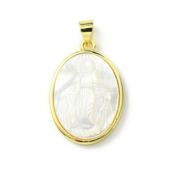 PandaHall Rack Plating Brass Pave Natural Shell Pendants, Oval Charms, Long-Lasting Plated, Real 18K Gold Plated, Cadmium Free & Lead Free...
PandaHall Rack Plating Brass Pave Natural Shell Pendants, Oval Charms, Long-Lasting Plated, Real 18K Gold Plated, Cadmium Free & Lead Free...