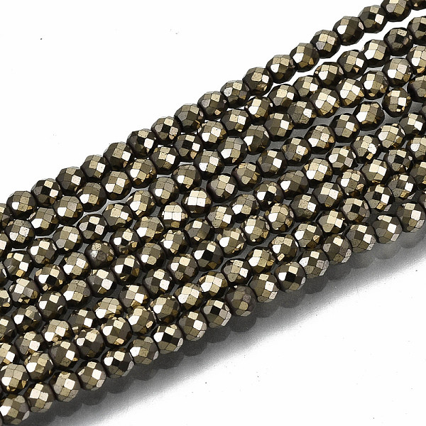PandaHall Electroplate Non-magnetic Synthetic Hematite Beads Strands, Round, Faceted, Pale Goldenrod, 2.5x2mm, Hole: 0.8mm, about...
PandaHall Electroplate Non-magnetic Synthetic Hematite Beads Strands, Round, Faceted, Pale Goldenrod, 2.5x2mm, Hole: 0.8mm, about...