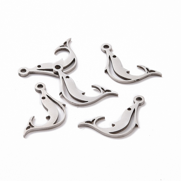 PandaHall 201 Stainless Steel Pendants, Dolphin, Stainless Steel Color, 16x14x1mm, Hole: 1.5mm 201 Stainless Steel Dolphin
PandaHall 201 Stainless Steel Pendants, Dolphin, Stainless Steel Color, 16x14x1mm, Hole: 1.5mm 201 Stainless Steel Dolphin