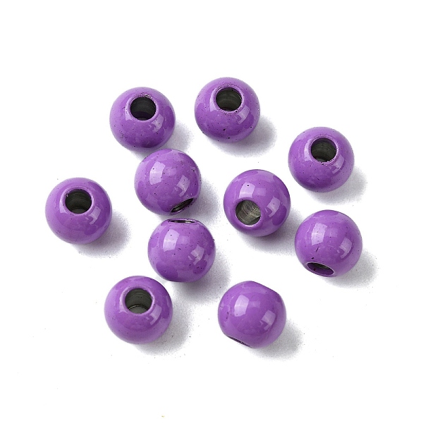 PandaHall Spray Painted 202 Stainless Steel Beads, Round, Dark Orchid, 8x7mm, Hole: 2.5mm 202 Stainless Steel Round
PandaHall Spray Painted 202 Stainless Steel Beads, Round, Dark Orchid, 8x7mm, Hole: 2.5mm 202 Stainless Steel Round