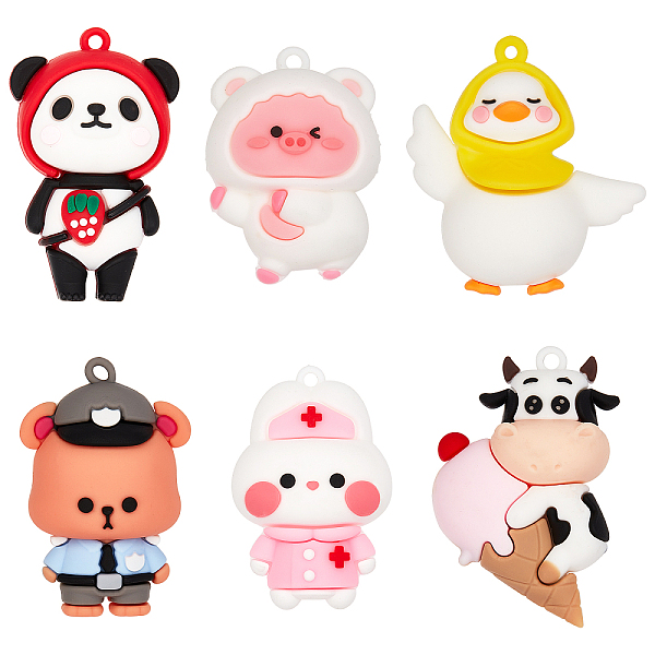PandaHall SUNNYCLUE 12Pcs 6 Style Resin Animal Charms Flatback Resin Charms 3D Cartoonlarge Bunny Bear Panda Cute Animals Plastic Charms for..., Multicolor
PandaHall SUNNYCLUE 12Pcs 6 Style Resin Animal Charms Flatback Resin Charms 3D Cartoonlarge Bunny Bear Panda Cute Animals Plastic Charms for..., Multicolor