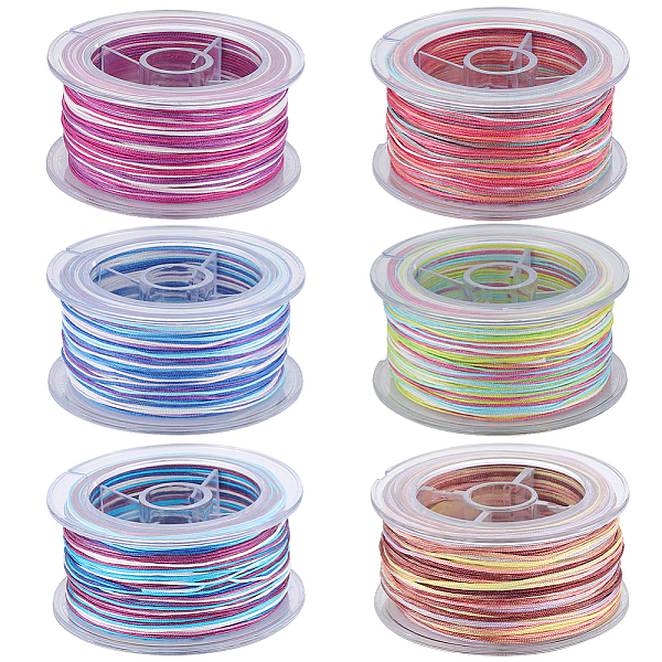 PandaHall SUNNYCLUE 6 Rolls 6 Colors Segment Dyed Polyester Thread, Braided Cord, Mixed Color, 0.8mm, about 10.93 yards(10m)/roll, 1..., Multicolor
PandaHall SUNNYCLUE 6 Rolls 6 Colors Segment Dyed Polyester Thread, Braided Cord, Mixed Color, 0.8mm, about 10.93 yards(10m)/roll, 1..., Multicolor