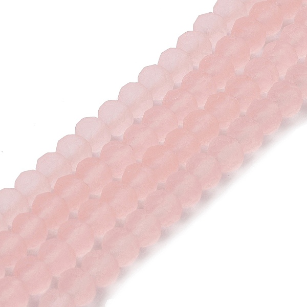 PandaHall Transparent Glass Beads Strands, Faceted, Frosted, Rondelle, Pink, 10mm, Hole: 1mm, about 63~65pcs/strand, 49~50cm Glass Rondelle...
PandaHall Transparent Glass Beads Strands, Faceted, Frosted, Rondelle, Pink, 10mm, Hole: 1mm, about 63~65pcs/strand, 49~50cm Glass Rondelle...