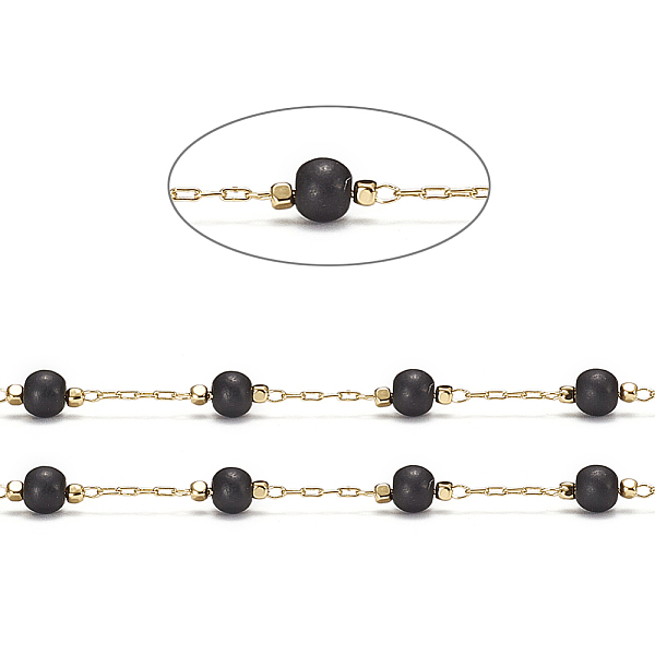 PandaHall 3.28 Feet Handmade Brass Cable Chains, with Dyed Synthetic Turquoise Beads, Soldered, Long-Lasting Plated, Round, Real 18K Gold..., Black
PandaHall 3.28 Feet Handmade Brass Cable Chains, with Dyed Synthetic Turquoise Beads, Soldered, Long-Lasting Plated, Round, Real 18K Gold..., Black