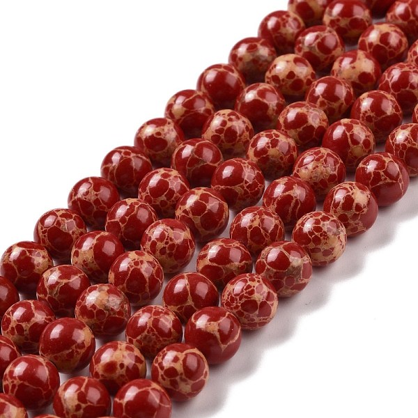 PandaHall Synthetic Imperial Jasper Beads Strands, Dyed, Round, Red, 8mm, Hole: 1.2~1.4mm, about 48pcs/strand, 14.96''(38cm) Imperial Jasper...
PandaHall Synthetic Imperial Jasper Beads Strands, Dyed, Round, Red, 8mm, Hole: 1.2~1.4mm, about 48pcs/strand, 14.96''(38cm) Imperial Jasper...