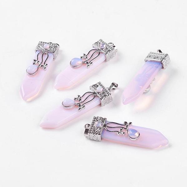 PandaHall Opalite Big Pendants, with Alloy Findings, Arrow, Platinum, 56~58x16x10mm, Hole: 5x7mm Opalite Arrow
PandaHall Opalite Big Pendants, with Alloy Findings, Arrow, Platinum, 56~58x16x10mm, Hole: 5x7mm Opalite Arrow