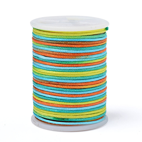 PandaHall Segment Dyed Polyester Thread, Braided Cord, Colorful, 1mm, about 7.65 yards(7m)/roll Polyester
PandaHall Segment Dyed Polyester Thread, Braided Cord, Colorful, 1mm, about 7.65 yards(7m)/roll Polyester