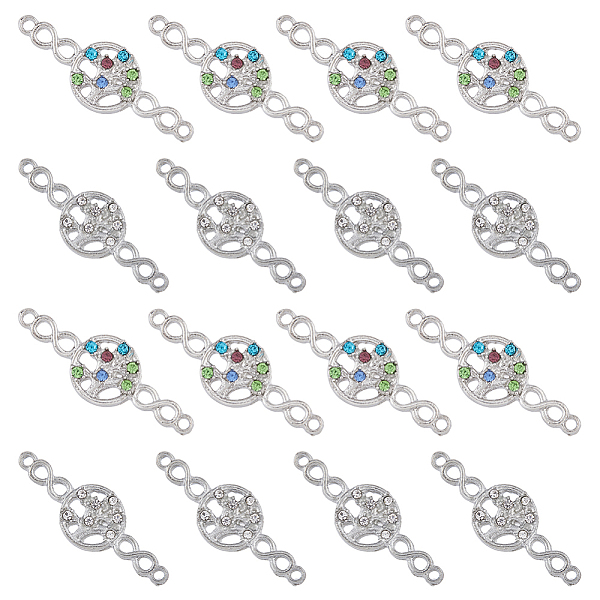 PandaHall SUPERFINDINGS 40Pcs 2 Colors Alloy Connector Charms, Tree of Life Links with Infinity, Platinum, with Rhinestone, Nickel Free..., Multicolor
PandaHall SUPERFINDINGS 40Pcs 2 Colors Alloy Connector Charms, Tree of Life Links with Infinity, Platinum, with Rhinestone, Nickel Free..., Multicolor