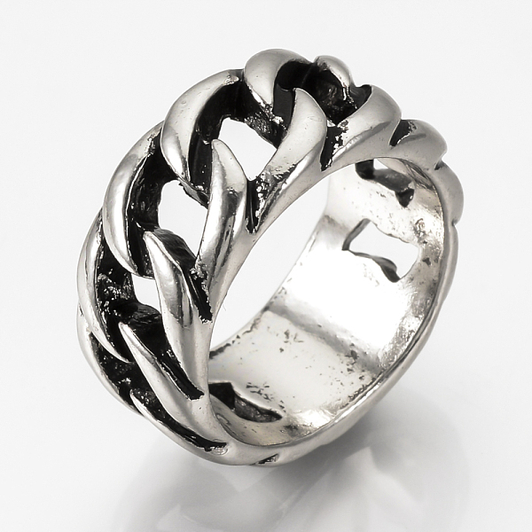 PandaHall Alloy Finger Rings, Wide Band Rings, Chunky Rings, Antique Silver, Size 9, 19mm Alloy
PandaHall Alloy Finger Rings, Wide Band Rings, Chunky Rings, Antique Silver, Size 9, 19mm Alloy