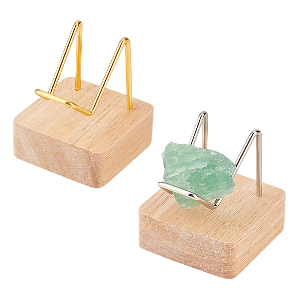 PandaHall 2Pcs 2 Colors Square Wooden Mineral Crystal Display Stands, Rough Gemstone Storage Rack with Iron Holder, Platinum & Golden...
PandaHall 2Pcs 2 Colors Square Wooden Mineral Crystal Display Stands, Rough Gemstone Storage Rack with Iron Holder, Platinum & Golden...