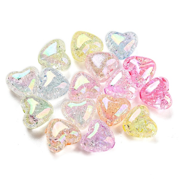 PandaHall UV Plating Transparent Crackle Acrylic Beads, Iridescent Heart, Mixed Color, 9.5x11x7mm, Hole: 1.8mm Acrylic Heart Multicolor
PandaHall UV Plating Transparent Crackle Acrylic Beads, Iridescent Heart, Mixed Color, 9.5x11x7mm, Hole: 1.8mm Acrylic Heart Multicolor