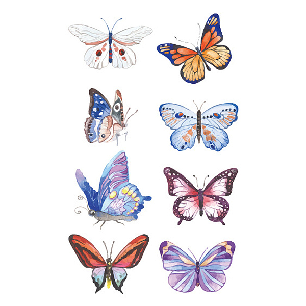 PandaHall Body Art Tattoos Stickers, Removable Temporary Tattoos Paper Stickers, Butterfly Pattern, 12x7.5cm Paper Butterfly
PandaHall Body Art Tattoos Stickers, Removable Temporary Tattoos Paper Stickers, Butterfly Pattern, 12x7.5cm Paper Butterfly