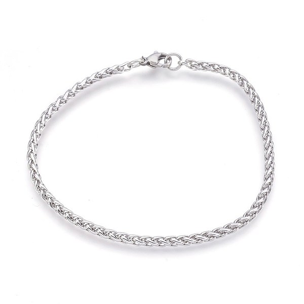 PandaHall 304 Stainless Steel Wheat Chain Bracelets, with Lobster Claw Clasps, Stainless Steel Color, 7-7/8 inch(20cm), 3mm 304 Stainless...
PandaHall 304 Stainless Steel Wheat Chain Bracelets, with Lobster Claw Clasps, Stainless Steel Color, 7-7/8 inch(20cm), 3mm 304 Stainless...