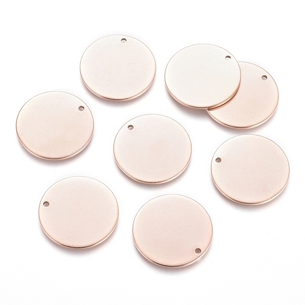 PandaHall Ion Plating(IP) 304 Stainless Steel Pendants, Stamping Blank Tag, Flat Round, Rose Gold, 20x1mm, Hole: 1.4mm 304 Stainless Steel...
PandaHall Ion Plating(IP) 304 Stainless Steel Pendants, Stamping Blank Tag, Flat Round, Rose Gold, 20x1mm, Hole: 1.4mm 304 Stainless Steel...