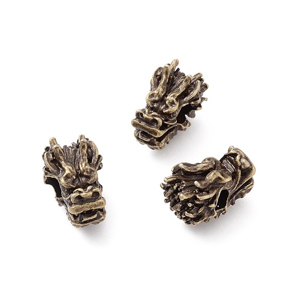 PandaHall Tibetan Style Alloy Beads, Dragon Head, Antique Bronze, 12x7.5x8mm, Hole: 3mm Alloy Dragon
PandaHall Tibetan Style Alloy Beads, Dragon Head, Antique Bronze, 12x7.5x8mm, Hole: 3mm Alloy Dragon