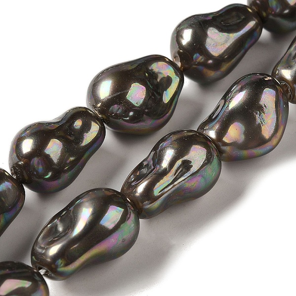 PandaHall Electroplated Shell Pearl Beads Strands, Nuggets, Black, 22.5x15.5x15mm, Hole: 0.8mm, about 19pcs/strand, 15.87''(40.3cm) Shell...
PandaHall Electroplated Shell Pearl Beads Strands, Nuggets, Black, 22.5x15.5x15mm, Hole: 0.8mm, about 19pcs/strand, 15.87''(40.3cm) Shell...