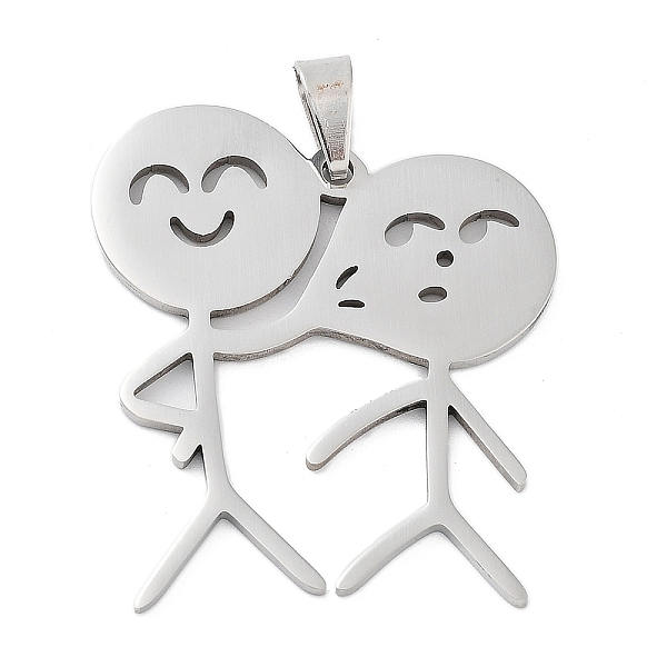PandaHall 201 Stainless Steel Pendants, Laser Cut, Human Charm, Stainless Steel Color, 34x29.5x1.5mm, Hole: 7x3.5mm 201 Stainless Steel...
PandaHall 201 Stainless Steel Pendants, Laser Cut, Human Charm, Stainless Steel Color, 34x29.5x1.5mm, Hole: 7x3.5mm 201 Stainless Steel...