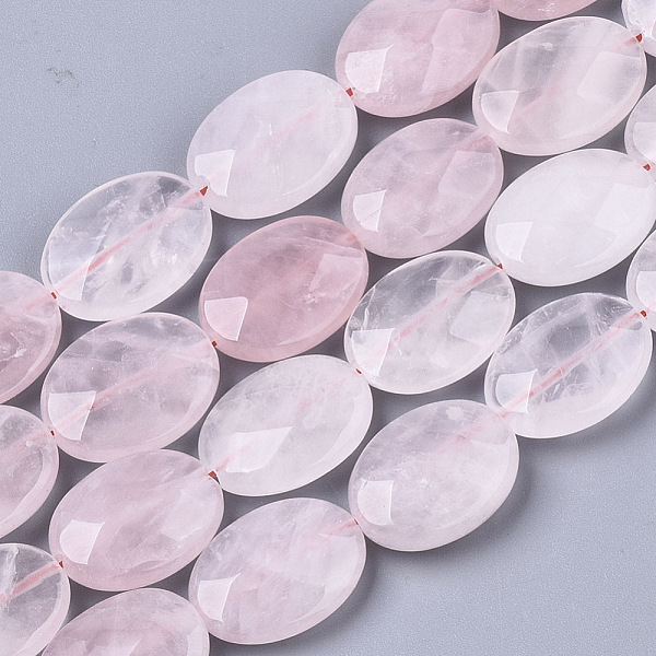 PandaHall Natural Rose Quartz Beads Strands, Oval, Faceted, 16x12x5~6mm, Hole: 0.7~1mm, about 24~25pcs/strand, 14.80 inch~15.51 inch...
PandaHall Natural Rose Quartz Beads Strands, Oval, Faceted, 16x12x5~6mm, Hole: 0.7~1mm, about 24~25pcs/strand, 14.80 inch~15.51 inch...