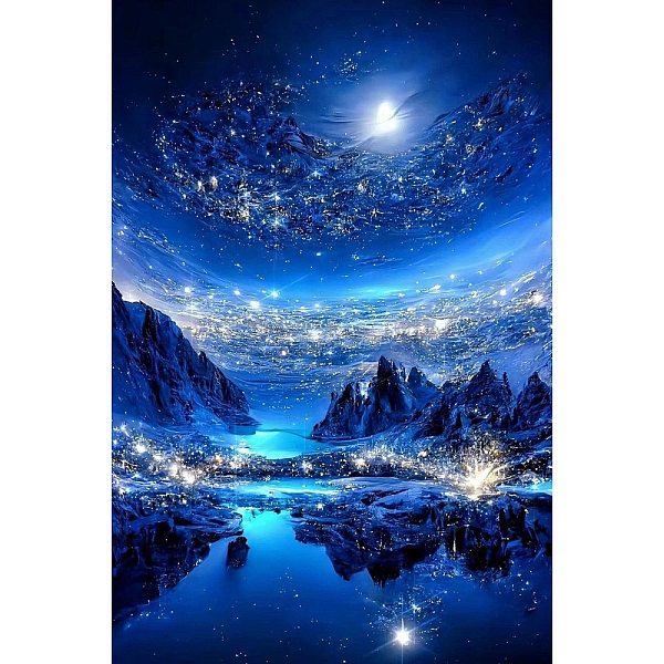 PandaHall Fancy Night Mountain Scenery DIY Diamond Painting Kit, Including Resin Rhinestones Bag, Diamond Sticky Pen, Tray Plate & Glue Clay..., Blue
PandaHall Fancy Night Mountain Scenery DIY Diamond Painting Kit, Including Resin Rhinestones Bag, Diamond Sticky Pen, Tray Plate & Glue Clay..., Blue
