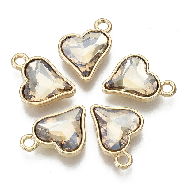 PandaHall Glass Rhinestone Pendants, with Light Gold Plated Brass Plain Edge Bezel Cups, Heart, Faceted, Lt.Col.Topaz, 19x15x5mm, Hole: 2mm..., Yellow
PandaHall Glass Rhinestone Pendants, with Light Gold Plated Brass Plain Edge Bezel Cups, Heart, Faceted, Lt.Col.Topaz, 19x15x5mm, Hole: 2mm..., Yellow