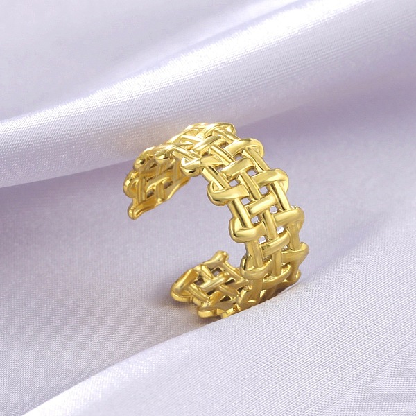 PandaHall 304 Stainless Steel Open Cuff Rings, Golden, Inner Diameter: 18mm 304 Stainless Steel
PandaHall 304 Stainless Steel Open Cuff Rings, Golden, Inner Diameter: 18mm 304 Stainless Steel