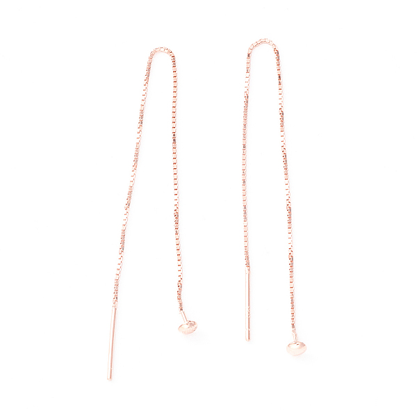 PandaHall 925 Sterling Silver Ear Thread, Ball Drop Long Chain Tassel Dangle Stud Earrings for Women, Rose Gold, 100mm, Pin: 0.7mm Sterling...
PandaHall 925 Sterling Silver Ear Thread, Ball Drop Long Chain Tassel Dangle Stud Earrings for Women, Rose Gold, 100mm, Pin: 0.7mm Sterling...