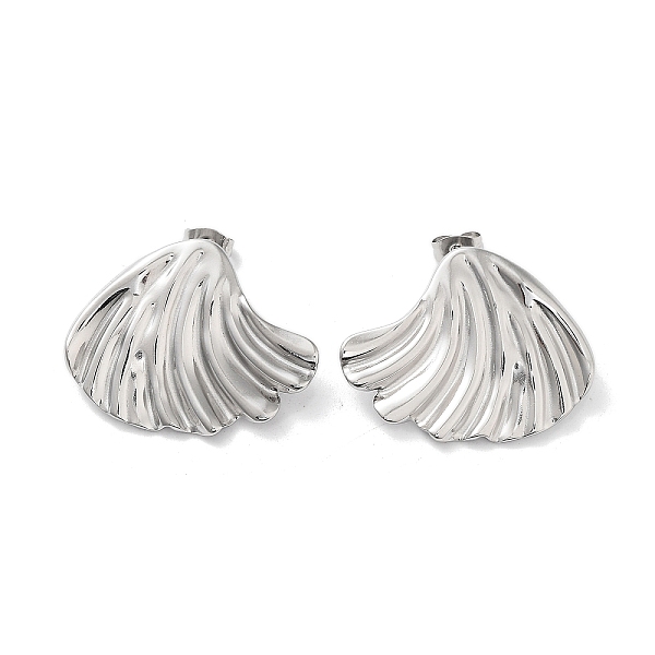 PandaHall Shell Shape 304 Stainless Steel Stud Earrings for Women, Stainless Steel Color, 24.5x31mm 304 Stainless Steel Shell Shape
PandaHall Shell Shape 304 Stainless Steel Stud Earrings for Women, Stainless Steel Color, 24.5x31mm 304 Stainless Steel Shell Shape