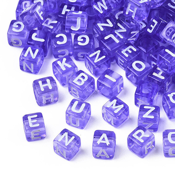 PandaHall Transparent Acrylic Beads, Cube with White Random Mixed Letters, Blue Violet, 6x6x6mm, Hole: 3.5mm, about 3000pcs/500g Acrylic...
PandaHall Transparent Acrylic Beads, Cube with White Random Mixed Letters, Blue Violet, 6x6x6mm, Hole: 3.5mm, about 3000pcs/500g Acrylic...